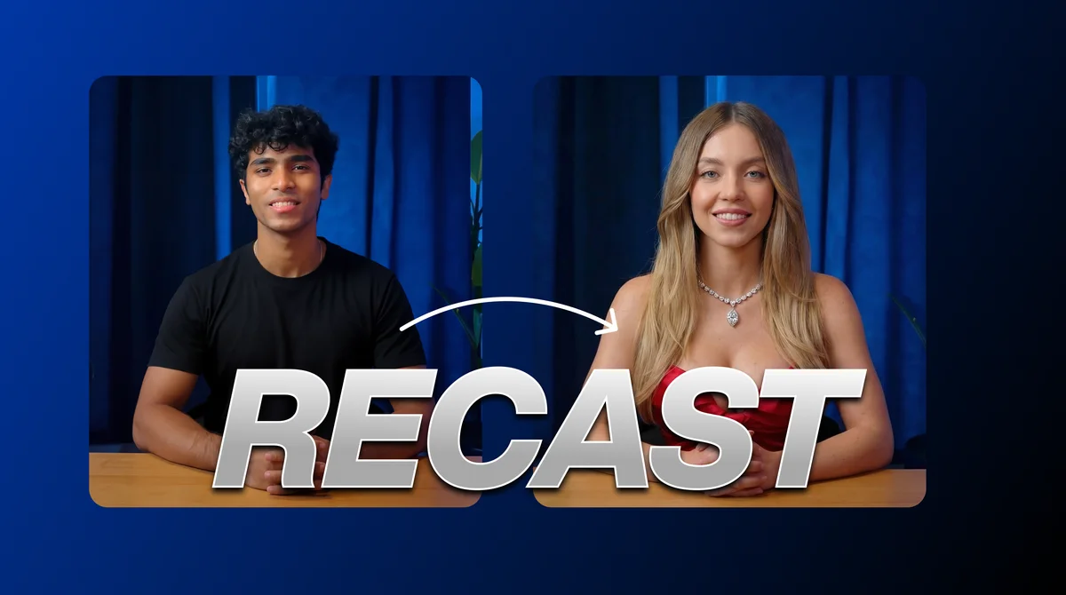 Recast — Swap characters in any video with a single image